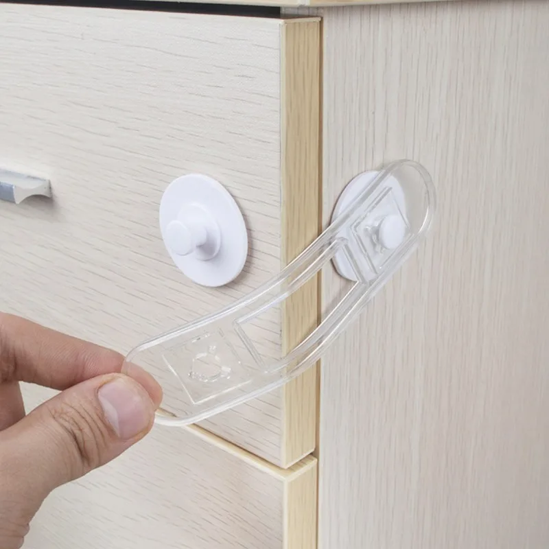 Cabinet Lock Child Lock Safety Lock 3/5/10Pcs Baby Safety Cabinet Locks & Straps Kids Plastic Drawer Locks for Home Proofing Adjustable Length for Secure Closure