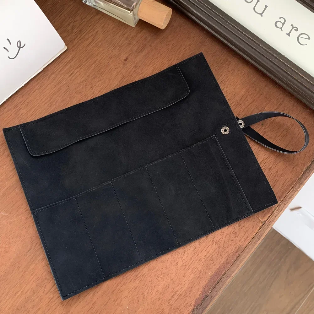 Travel Watch Organizer | Premium Full Grain Leather Watch Band Roll Organizer, 5-Slot H... - SKU WBRO0806 - UGI Packaging