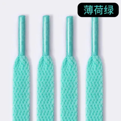 Thick Flat White Shoelaces