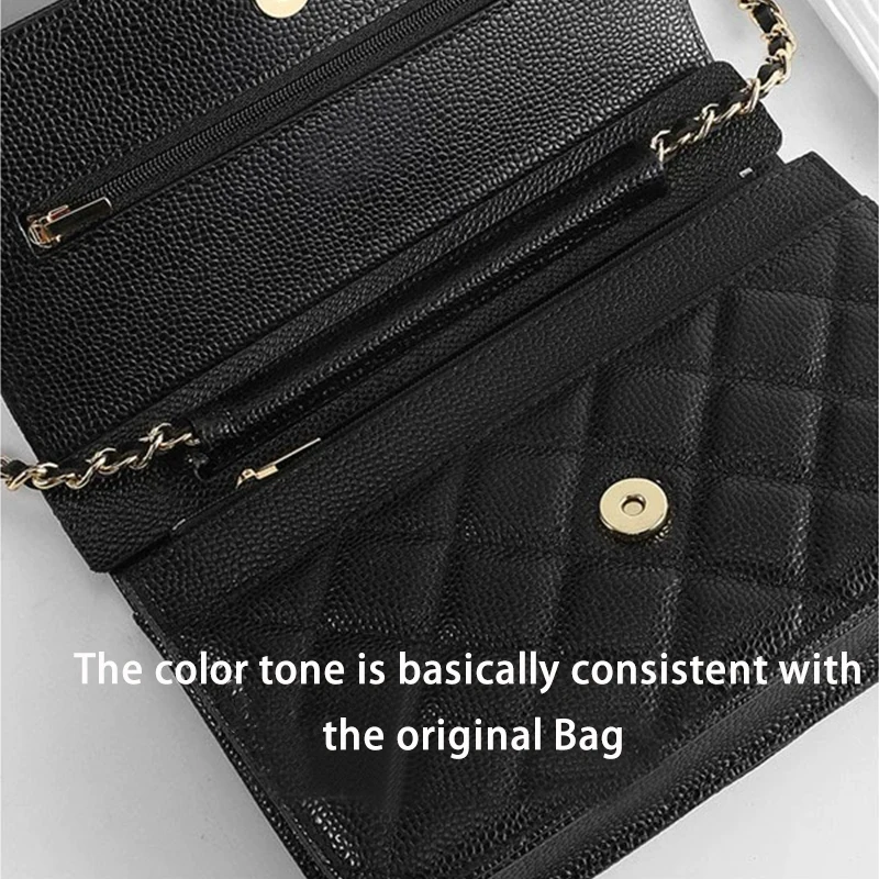 EverToner Purse WOC Metal Buckle Corner Guards, Felt Base Shaper Saver and Anti-wear Sheet for Wallet on Chain Bags