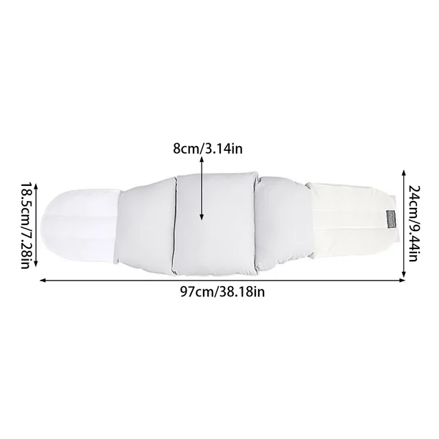 Waist Pillow Back Brace Support Belt Side Reclining Lumbar Support Belt Warming Brace for Back Lower Back Lumbar Pain Relief 6