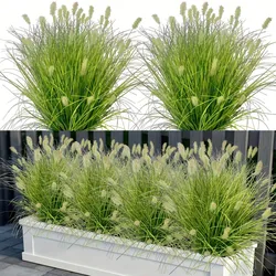 Luxurious Outdoor Artificial Greenery - 3pcs (Green)