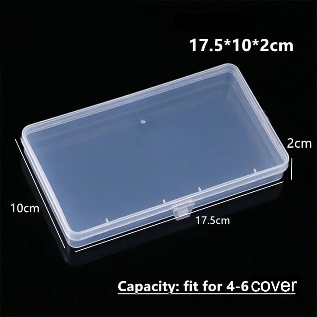 

Stationery Stickers Plastic Storage Box Organizer Container Art Tool Case For Craft Desktop Beads Earring Jewelry Display Box