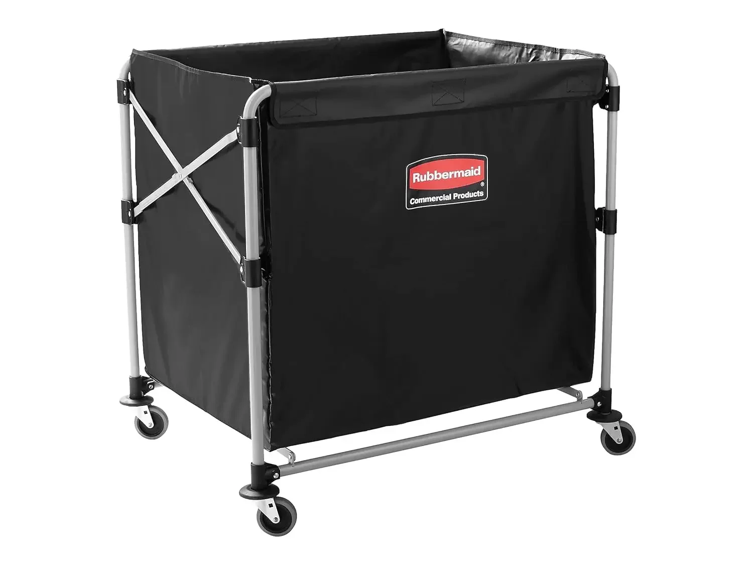 Rubbermaid Commercial Products, Collapsible X Cart Laundy Cart, College Move-In, Transport Supplies and Groceries, Steel,