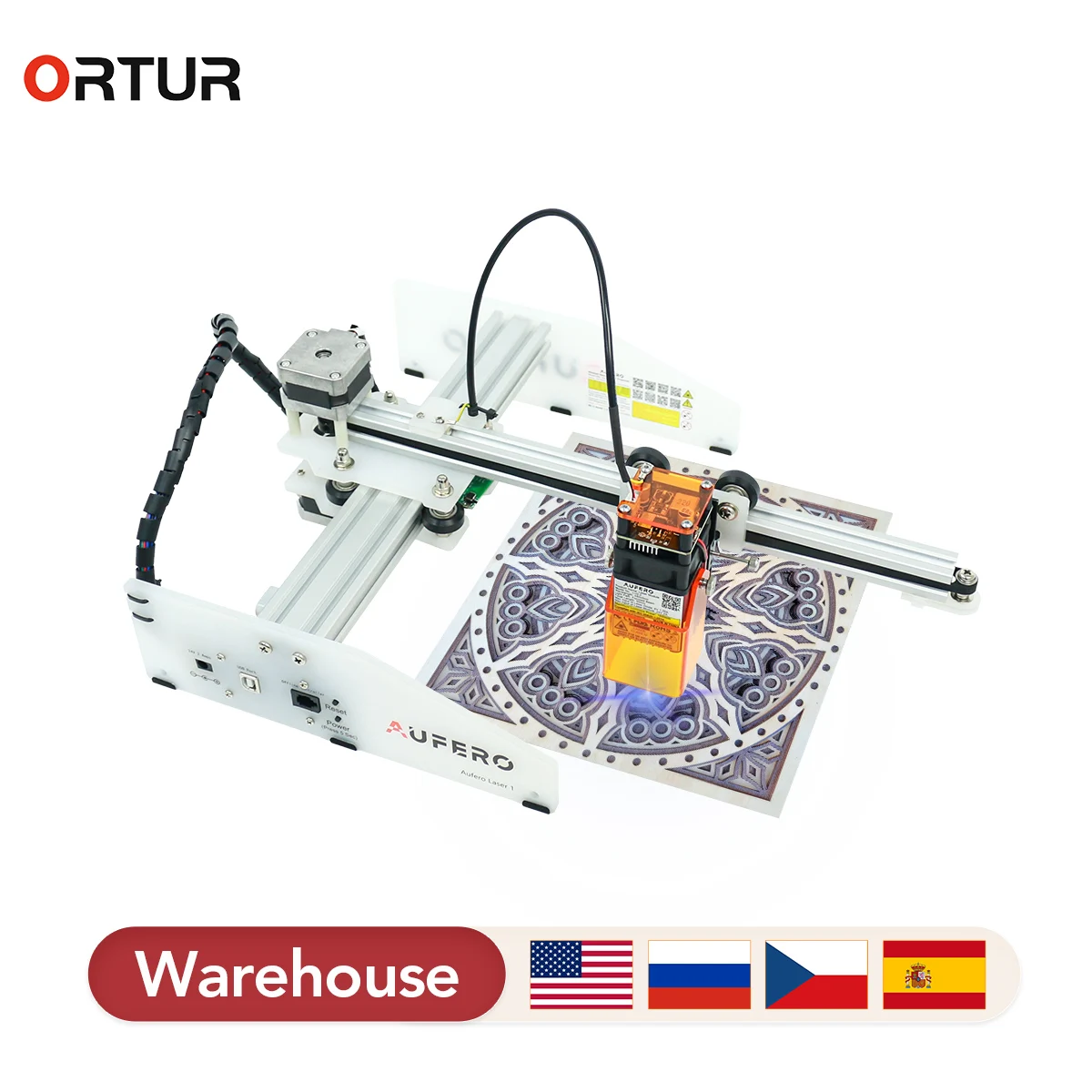 Compact Laser Engraver Machine Aufero Laser 1 Mini Desktop Laser