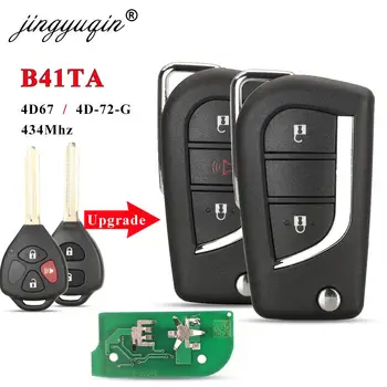Keyforkess B41TA modificato Flip Remote Car Key Fob 4D67/G Chip 434MHZ per Toyota Hilux Camry Corolla Vios Fortuner Yaris Innova