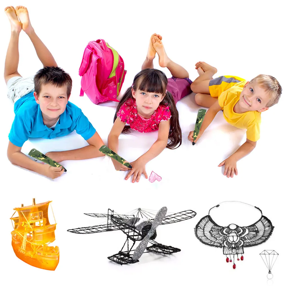 3D Printing Drawing Pen PLA Filament For Kid Child Education Hobbies Toys Birthday Gifts Refills and Lcd Display Screen