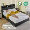 Full Size Mattress, 8 Inch Gel Memory Foam Mattress in a Box, Fiberglass Free, Breathable Mattress for Cooler Sleep Supportive 6