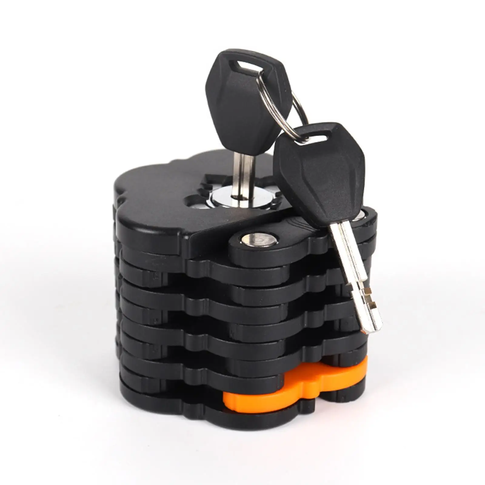 

Компактный складной велосипедный замок, аксессуар с ключом, запасные части из прочной легированной стали