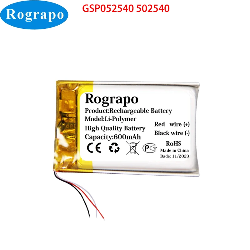 Nuova Batteria Per Cuffie Wireless 600Ma Gsp052540 502540 Per Custodia Per Scatola Di Ricarica Jbl Tune 220 Tws 220Tws