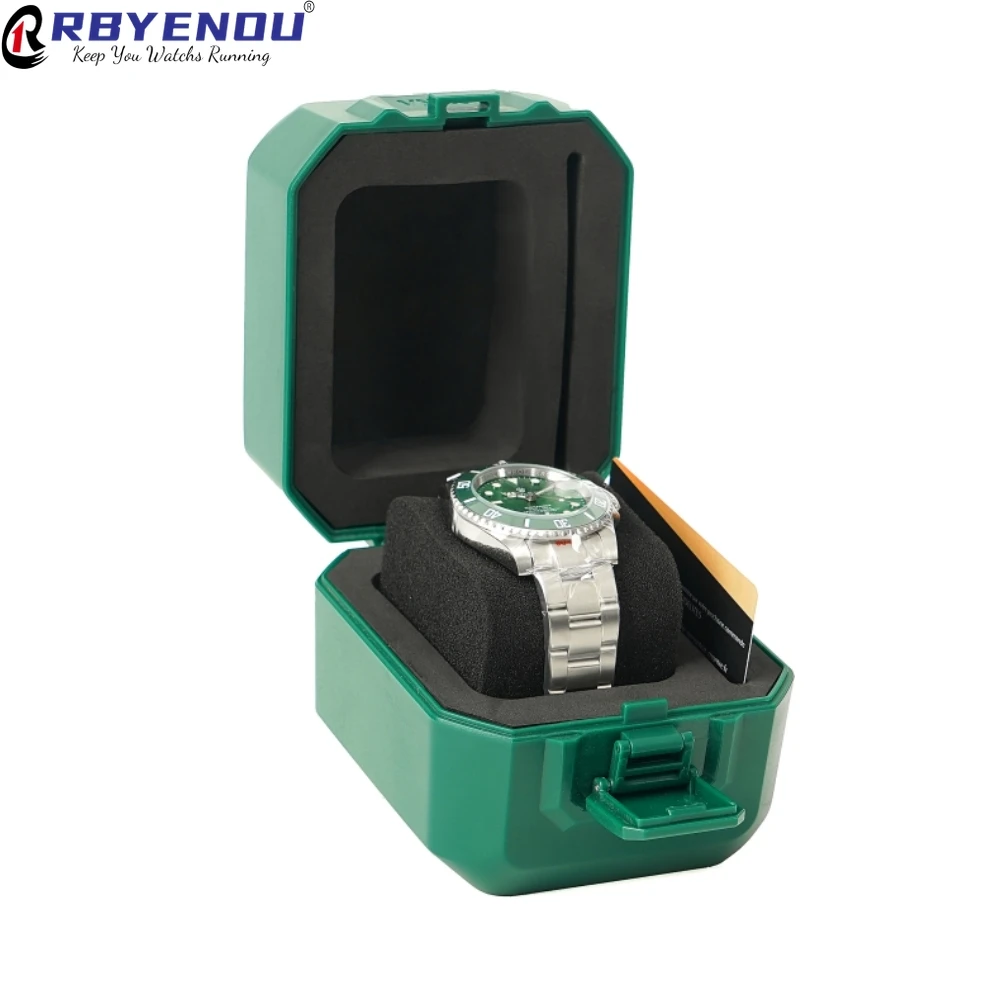 Business Transportation Watch Storage Box ABS Material Safety Buckle Watch Case Box with Card Slot Organize Boxs