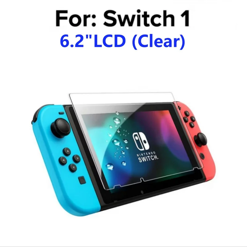 Protetor de tela de fácil instalação para console de jogos Switch 2, 1-3 unidades, vidro temperado HD para filmes Switch Oled