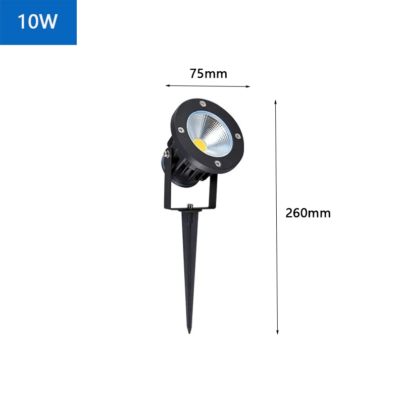 Iluminación LED para jardín, lámpara impermeable de 5W, 10W, 20W, para exteriores, terraza, decoración de jardín, focos de camino, AC220V, 110V, DC12-24V