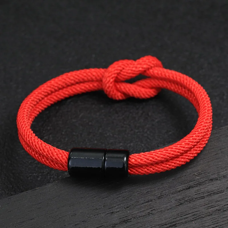 Magnetic Clasp Rope Bracelet for Men and Women