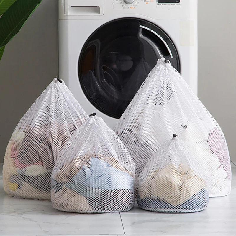 Online watch shopping White Delicates Mesh Laundry Bag with Drawstring  Closure for Sock, mesh laundry bag
