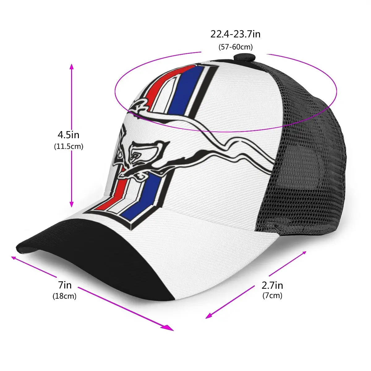 New Mustang snapback Mens Baseball Cap Car Summer Mens Harajuku Color Block Baseball Cap High Quality Cotton for Unisex Baseball Cap Baseball Caps Baseball Hats Fashion Hats