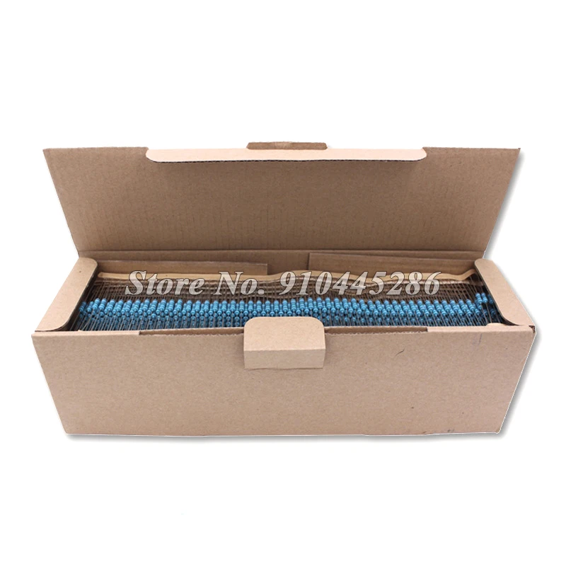 Metal Film Resistor 100PCS 1/4W 1% 100R 220R 1K 1.5K 2.2K 4.7K 10K 22K 47K 100K 100 220 1K5 2K2 4K7 Ohm Resistance Ibuw 1R~22M