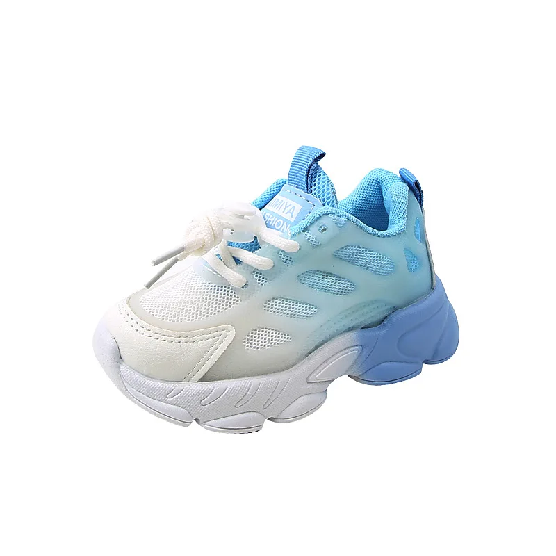 Rozměr 21-30 děti sportovní boty pro chlapci dívčí děťátko naklonění barva prodyšné běžecký tenisky děti obuv z 1 na 6 let