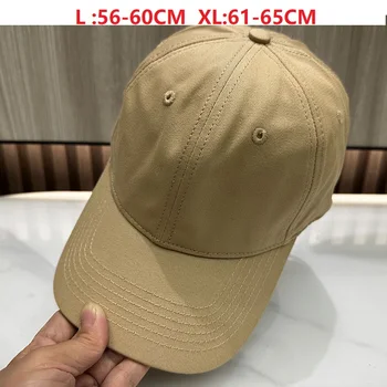 Soft Top Cotton uomo donna Oversize XXL berretti da Baseball cappello da papà regolabile per teste grandi 57-65cm cappelli da Golf Extra Large a basso profilo 1