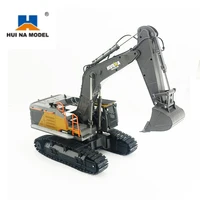 Huina 1592 1/14 22ch Excavator Construction Truck Gift Toys Alloy Metal Vehicle Model Engineering Remote Control RC Car 2