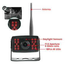  Bileeko WiFi Truck Bus RV 170°  HD 720P100M Wireless 5G  DVR Recorder Front Rear View Camera For IOS or Android Phone 