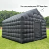 Inflatable Cube Disco Black Tent Big Mobile Portable Inflatable Night Club Tent House Pavilion For Backyard/Club Wedding Party 1