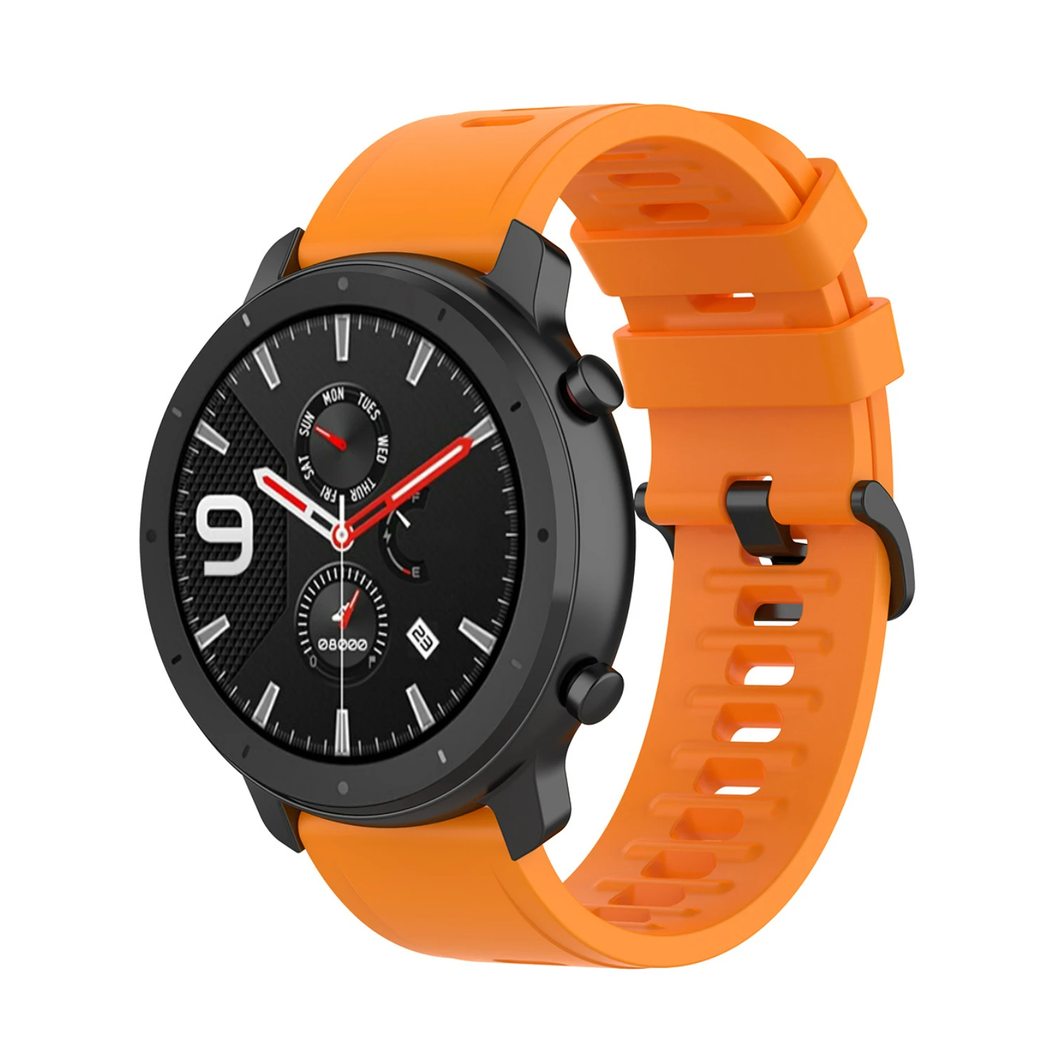 Versatile Silicone Watch Strap in Multiple Sizes