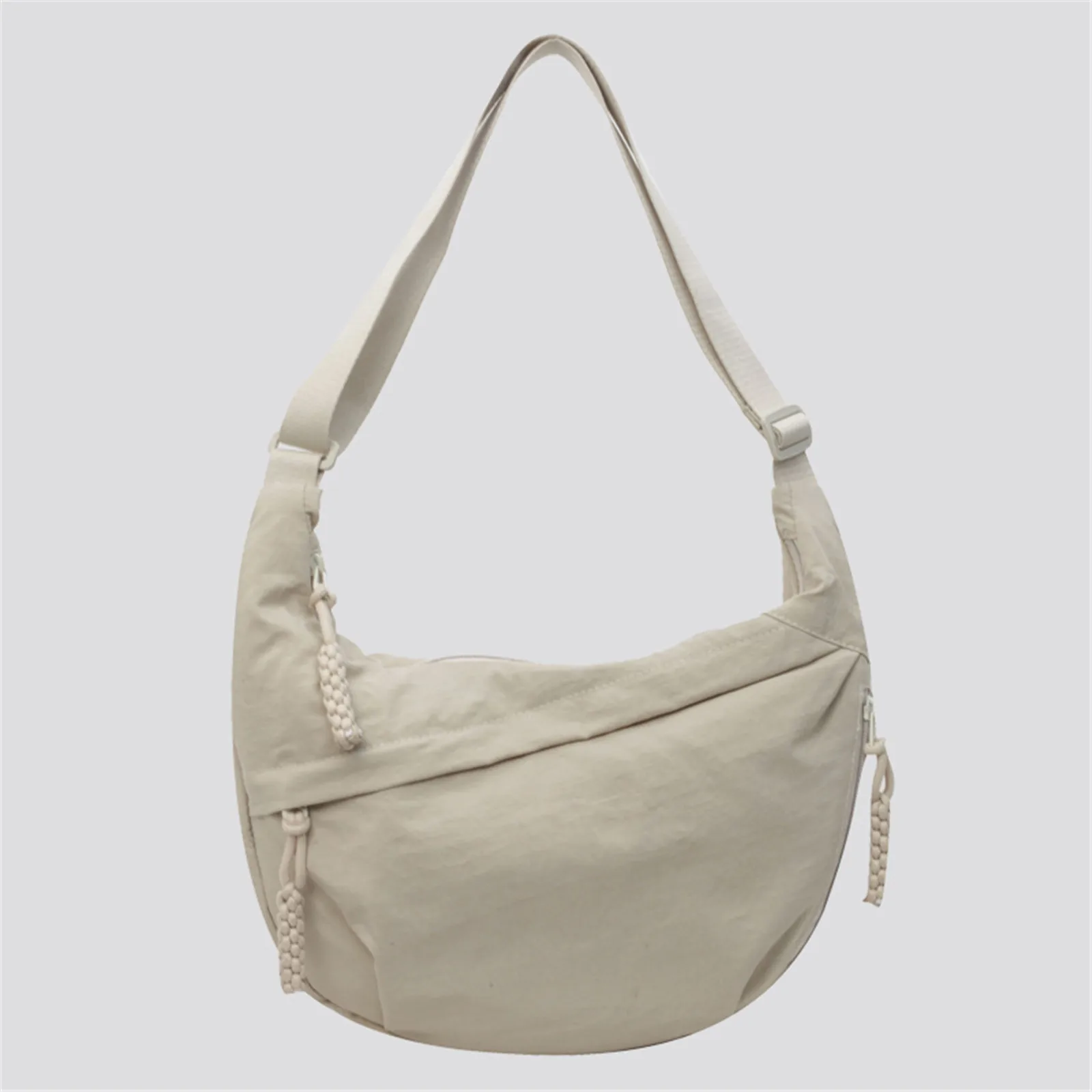 Borsa A Mezzaluna Unisex A Tracolla - BorSA A Gnocco Con Tracolla Regolabile, Per Uomo E Donna, Uso Quotidiano (Nero, Arancione, Verde, Bianco, Rosa, Blu)