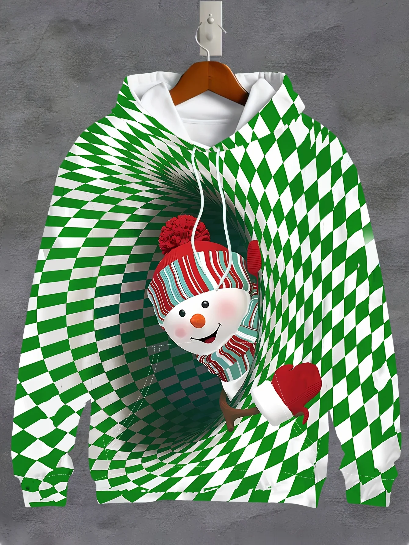 thumbnail image 1 of Sudadera con capucha para hombre, estampado 3D, divertida sudadera con temática navideña, con cordón, ropa deportiva, camisetas de manga larga, ropa informal para hombre, 1 of 5