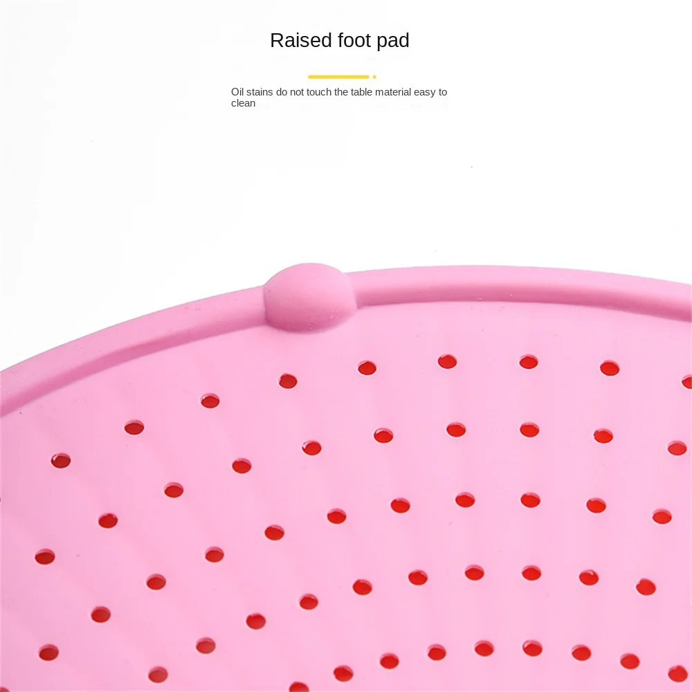 Silicone Splatter Guard Nonstick Oil Grease Pan Lid Oil-Proof Splash Cover Frying Protection Mat Non-Slip Handle Pot Walfos
