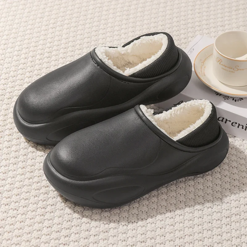 

Comfortable Men's Slipper Eva Cotton Shoes For Man House Bedroom Kitchen Breathable Thick Bottom Waterproof Casual Young Fashion