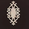 1PC Dongyang Wood Carving Oval Door Decal Decoration European Style Door Center Furniture Wardrobe Decal  Office Decoration 3