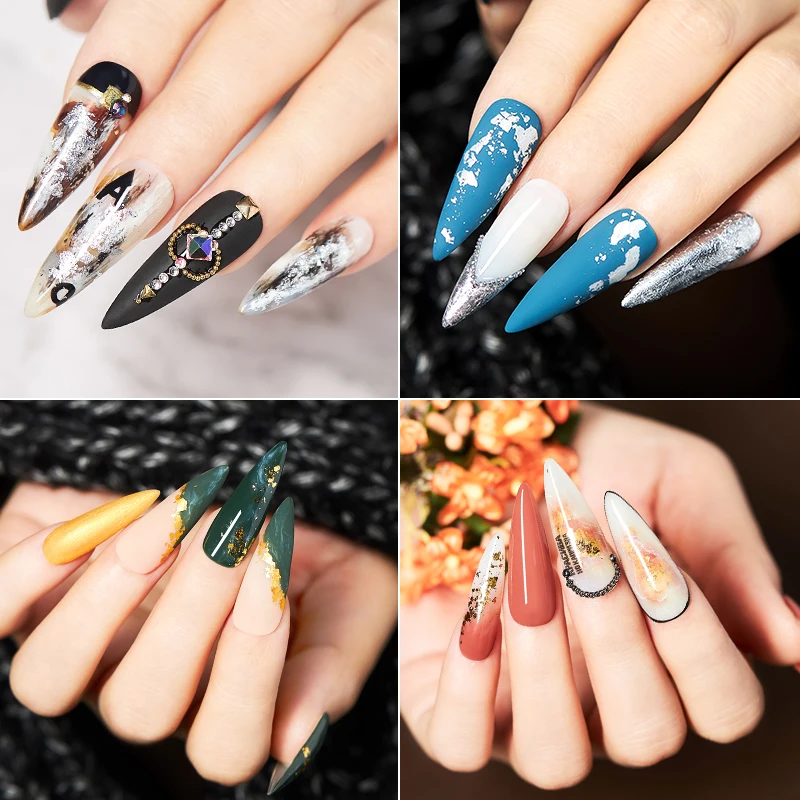 3D Mesh Nail Sticker Gold Silver Net Line Tape on Nails Holo Adhesive Silk Foil Nail Art Decorations Polish Decals 1PC
