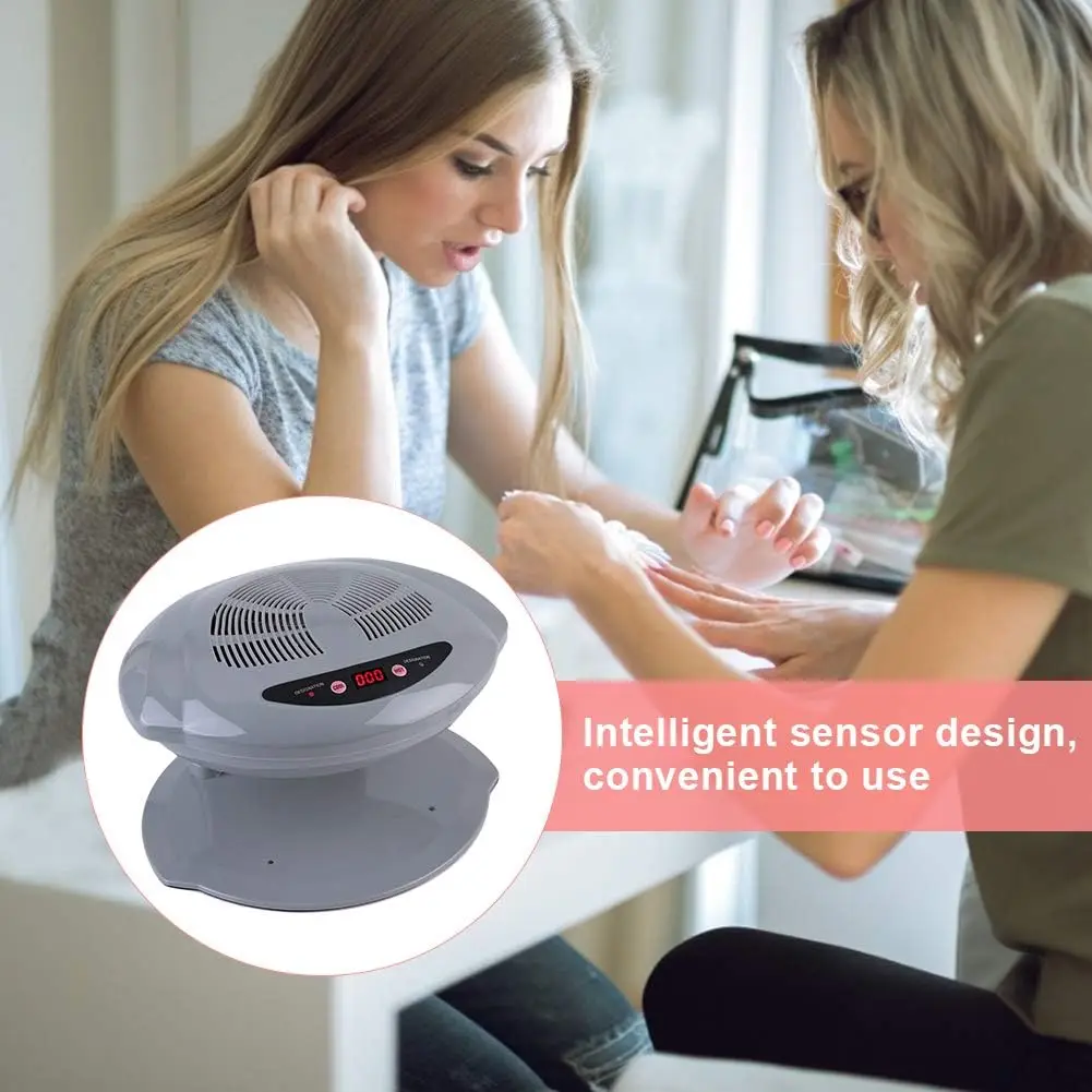 YIKOOLIN Nail Fan Dryer For Regular Nail Polish Hot Cold Nail Dryer Fan Nail Dryer Nail Art Polish Machine For Fingernail Toenai 5