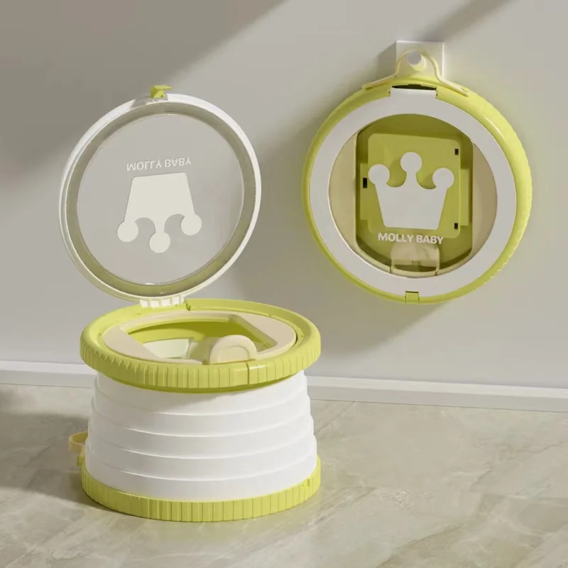 ABS Children's Portable Foldable Small Toilet for Outdoor Use Emergency Seat Toilet for Both Boys and Girls Travel Bedpan 4