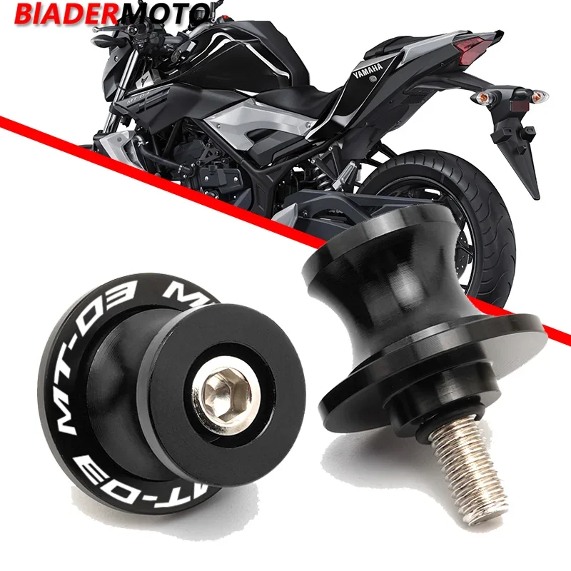MT03 motorcycle accessories 6MM Swingarm Spools Stand Screws Slider For YAMAHA MT03 MT-03 MT 03 2005 -