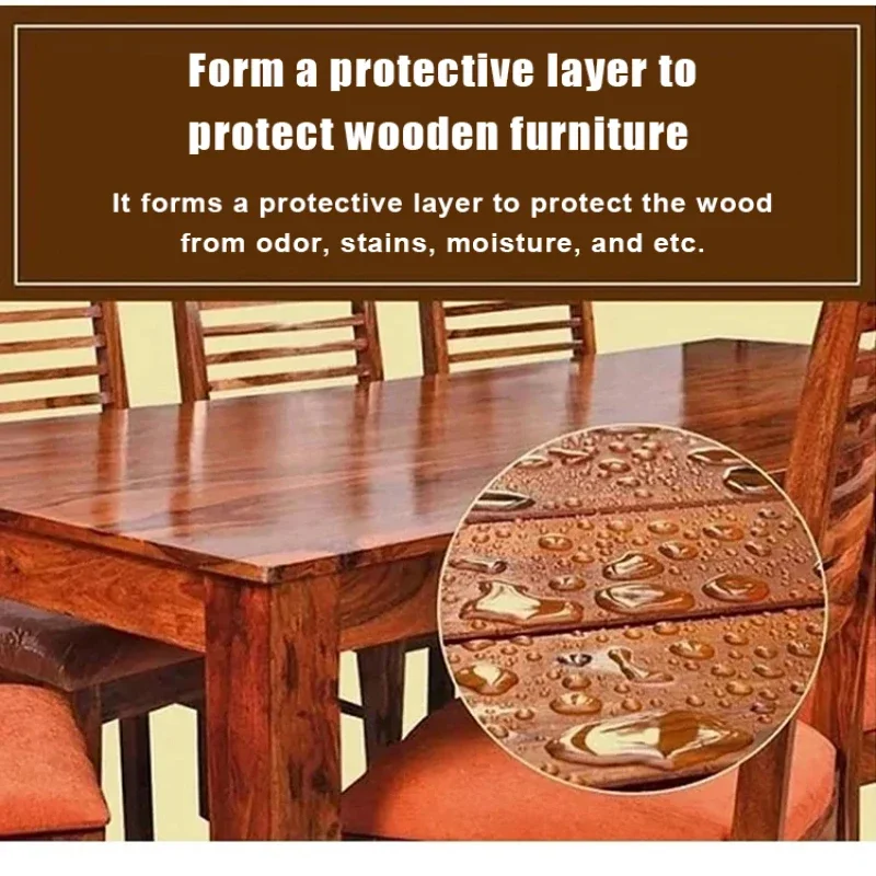 Solid Wood Floor Wax Mahogany Furniture Maintenance Walnut Oil 300ml Solid Wood Anti-crack Care Floor Wax Light Brighten