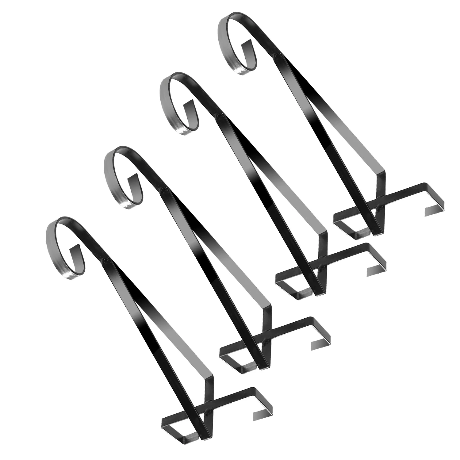 4 x Hanging Basket Brackets 11 in for Concrete Posts Supports Easy Fill