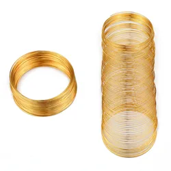 Stainless Steel Wire for Jewelry Making - 0.6mm, 50 Loops (Gold)