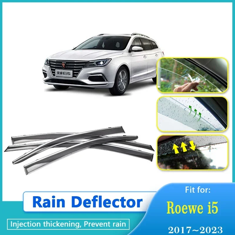 

Rain Deflector For Roewe i5 Ei5 MG5 EV MG EP ES EP22 AP31 2017~2023 5door Window Visors Sun Rain Deflector Guard Car Accessories