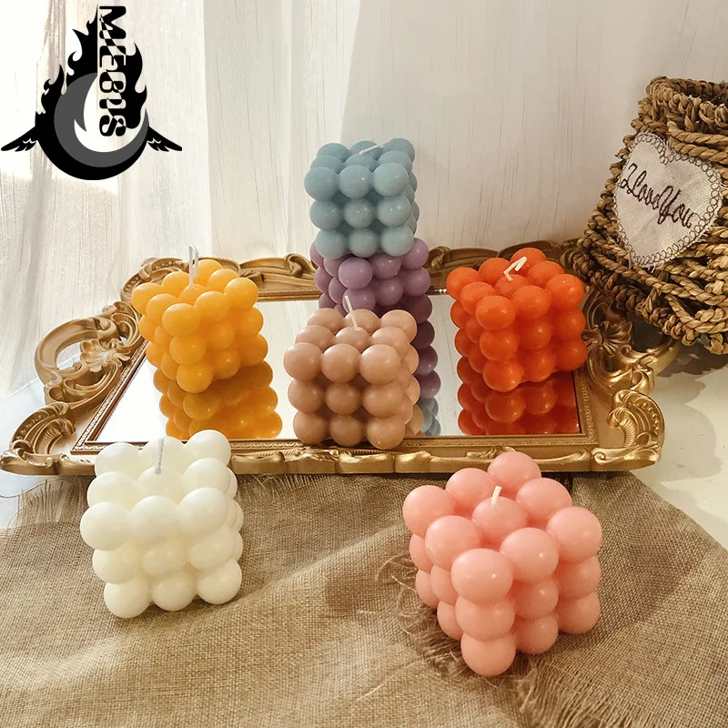 

gift Home Decoration Candles Color Candle Soy Wax Aromatherapy Candle Square Candles Holiday Wedding Party Candles