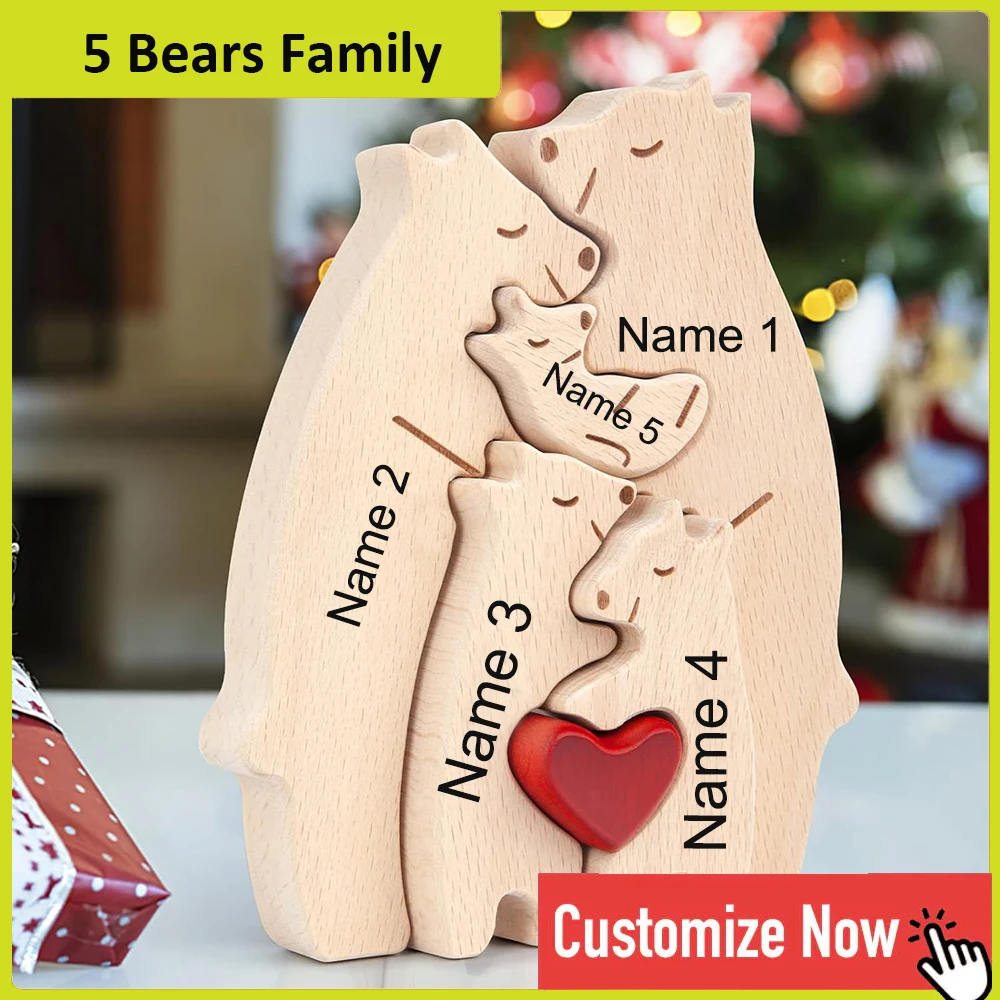 5 bears family