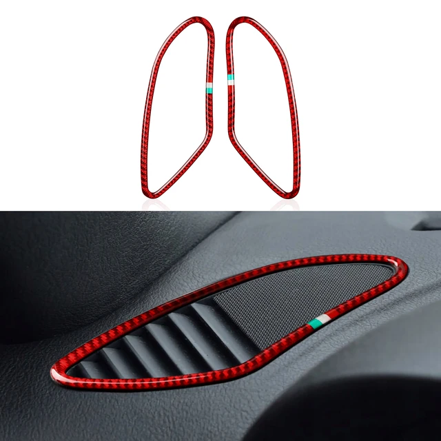 Car Side Air Vent Trim Carbon Fiber Interior Sticker For Alfa