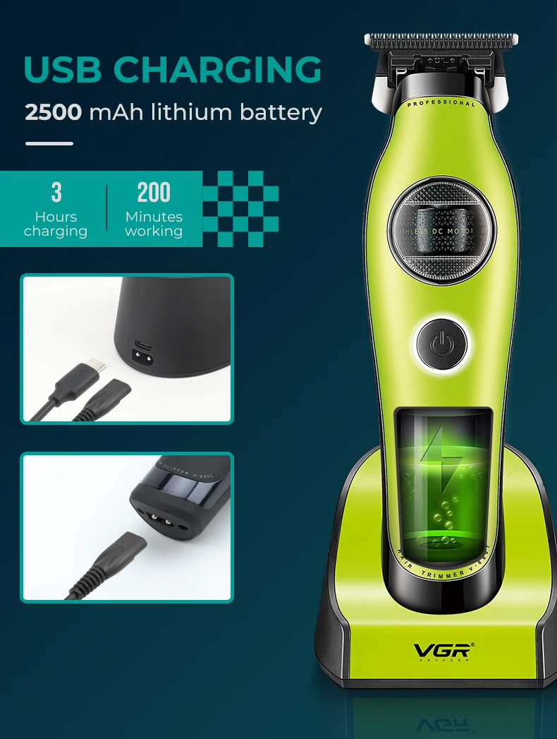 Trimmer Professional Hair Cutting Machine Electric Hair Clipper External Rotor M