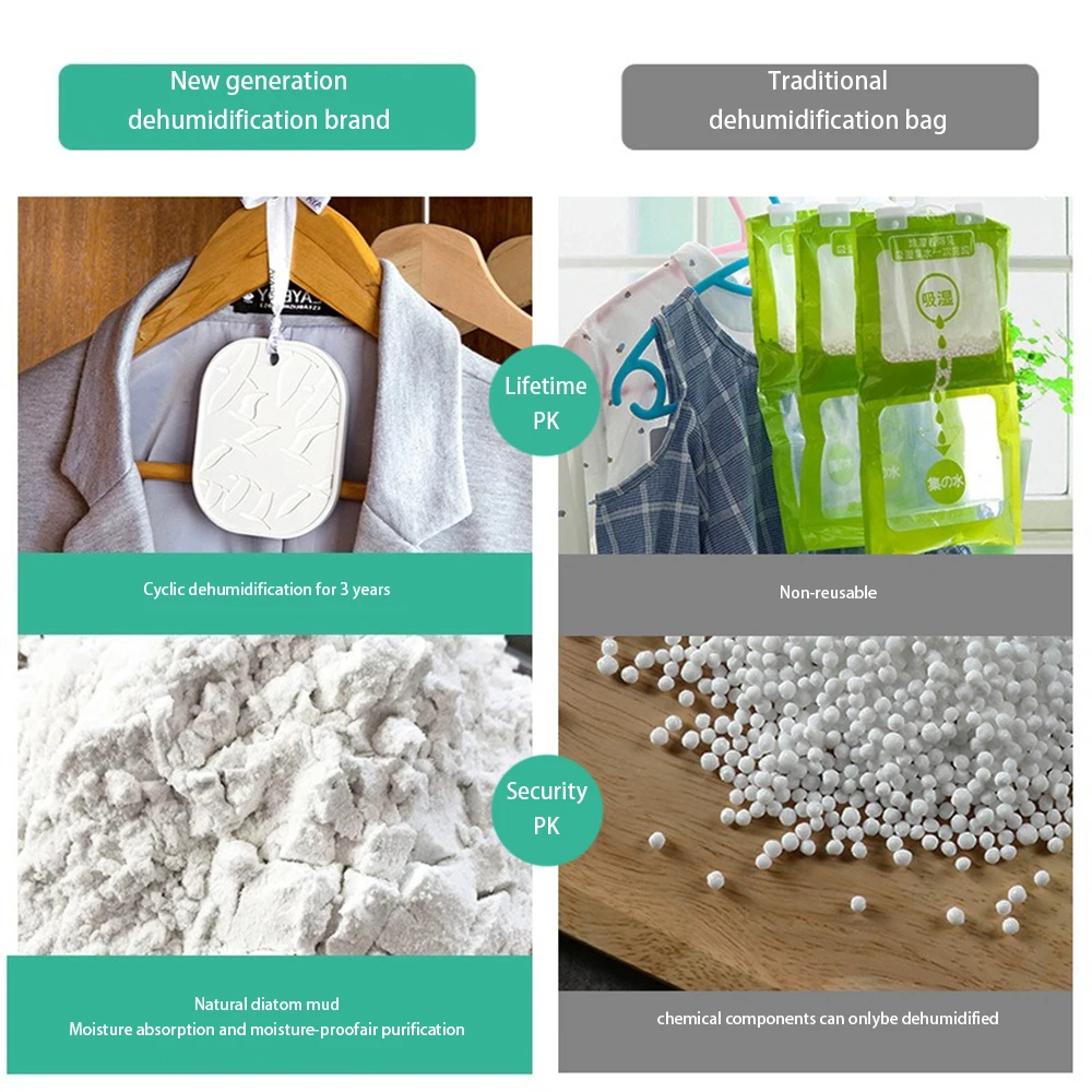 Diatomaceous Earth Desiccant Innovative Dehumidification Effectively Absorb Moisture Mold Prevention Deodorize Diatom Mud Brand