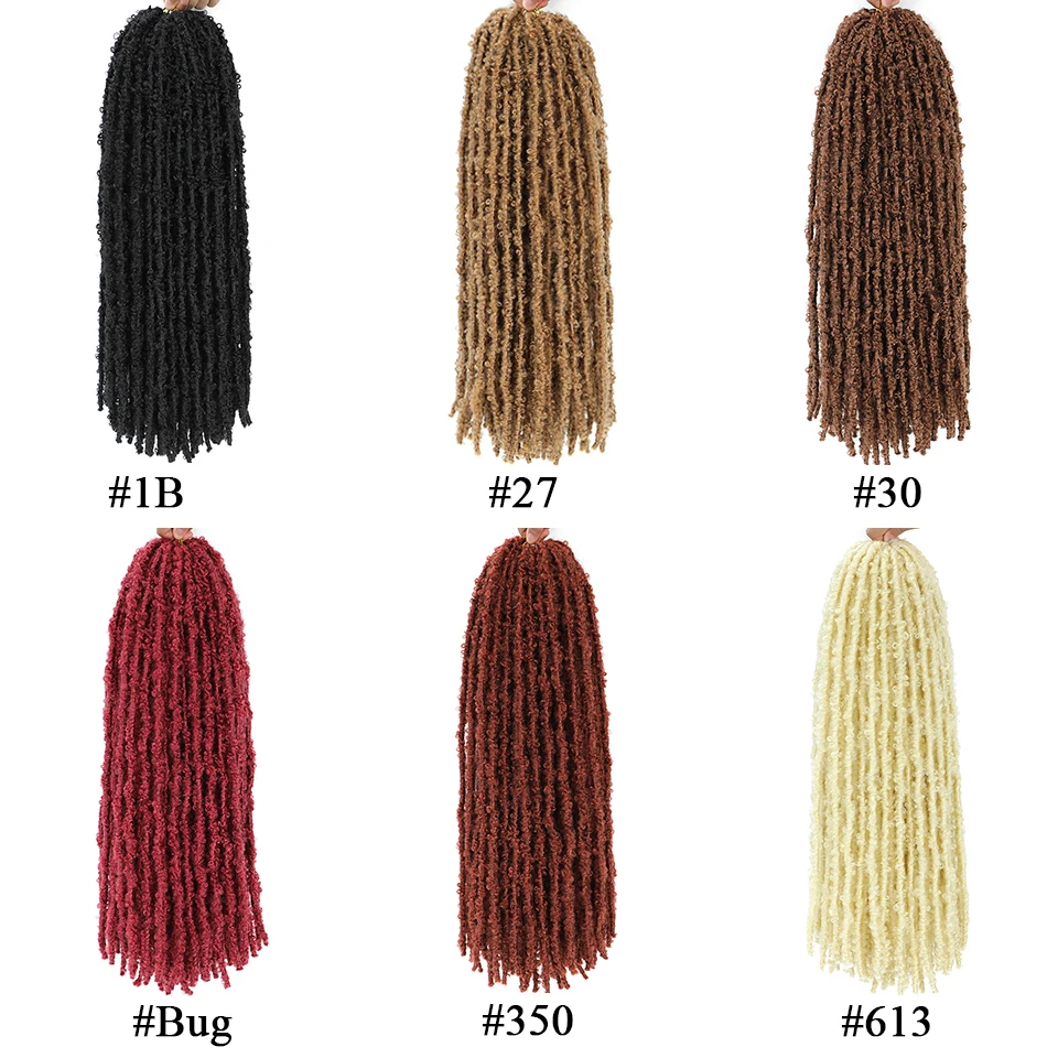Wakego 24 18 14 Inch Butterfly Locs Crochet Hair Ginger Bug Blonde Brown 27 350 Colors Pre-Twisted Distressed Locs Crochet Hair 5