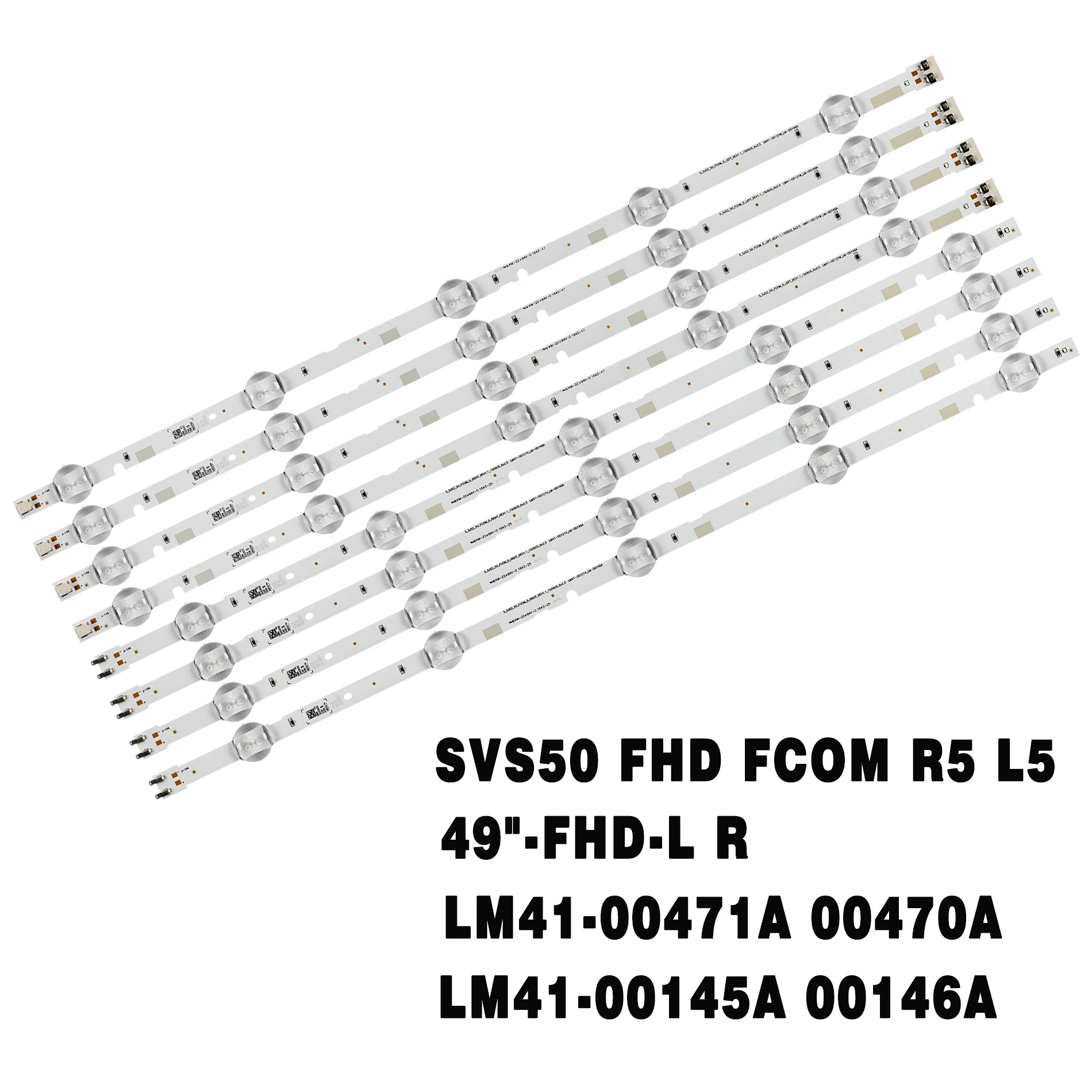 Led Strip8 para Samsung Ue49j5300au Un50j5300 Bn9638525a 37774a 37775a 2023 Fhd Svs50 Fcom r5 l5 Lh49dcjplgc en Un49j5000afxza