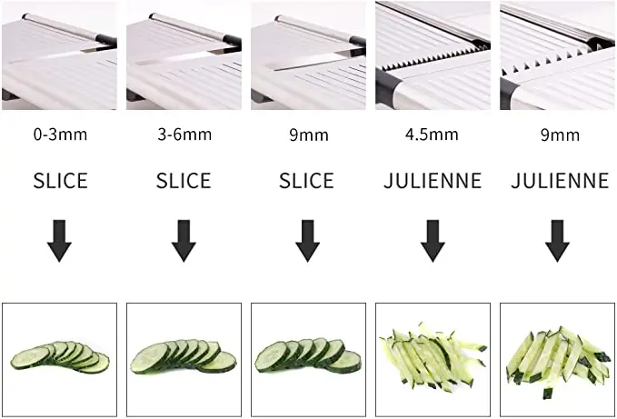 304 Stainless Steel Mandoline Professional Vegetable Slicer Adjustable Cutter Vegetable Grater with Blades Kitchen Accessories