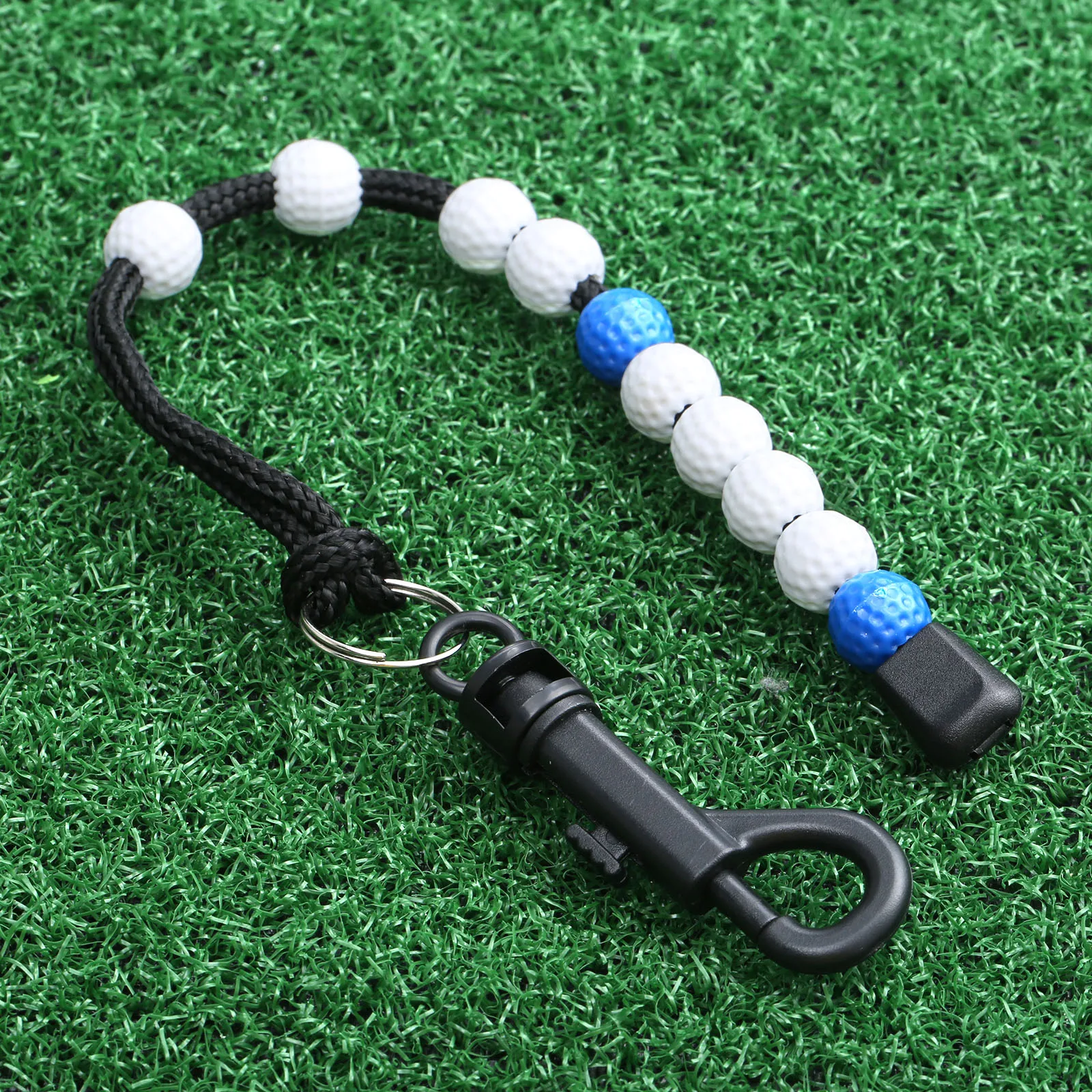 Useful Nylon Braid Golf Stroke Score Counter With Plastic Golf Ball Beads Putt Counter Sports Score Counter Golf Training Aids