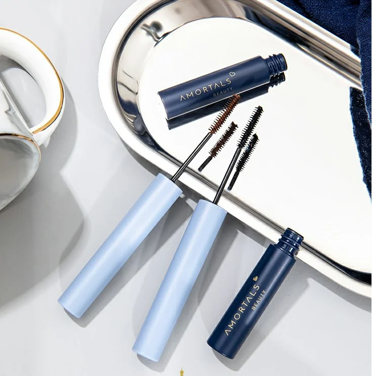 

Mascara fine brush head base cream styling curling long waterproof not smudge dense fairy hair.